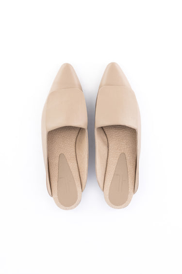 Fold Over Mule | Taupe