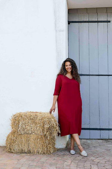 Travel Dress | Merlot