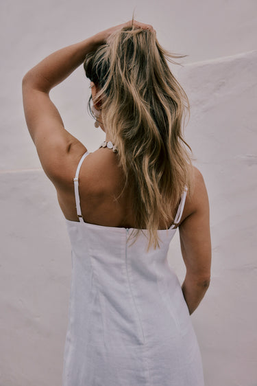 Linen Slip | White