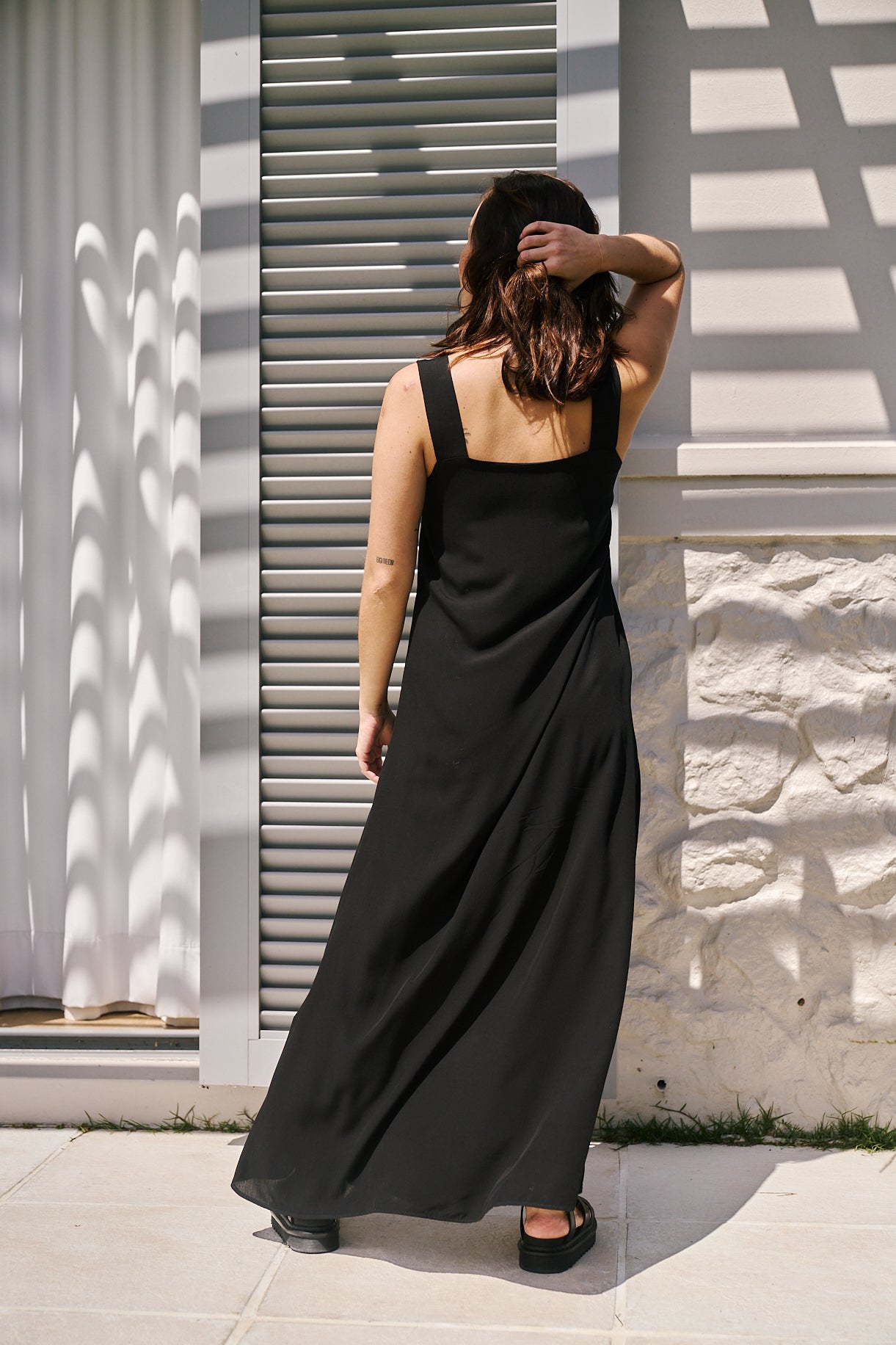 Lunar Maxi Dress | Black