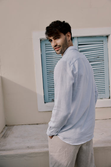 Mens Linen Shirt | White