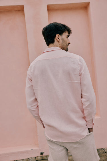 Mens Linen Shirt | Marshmallow