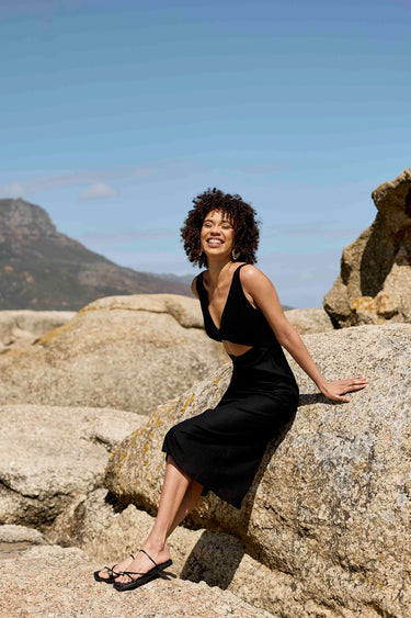 Twist Dress | Black