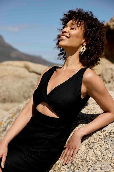 Twist Dress | Black