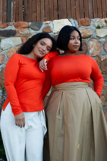 Amelia Top | Tangerine