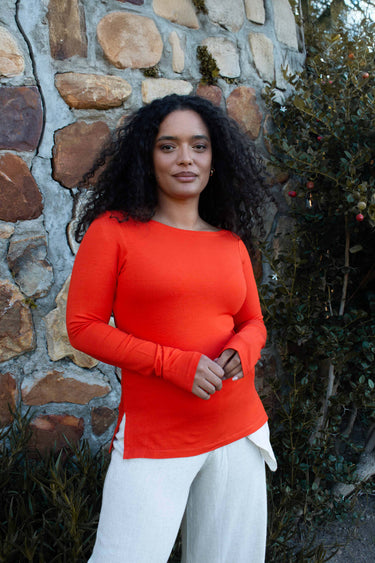 Amelia Top | Tangerine