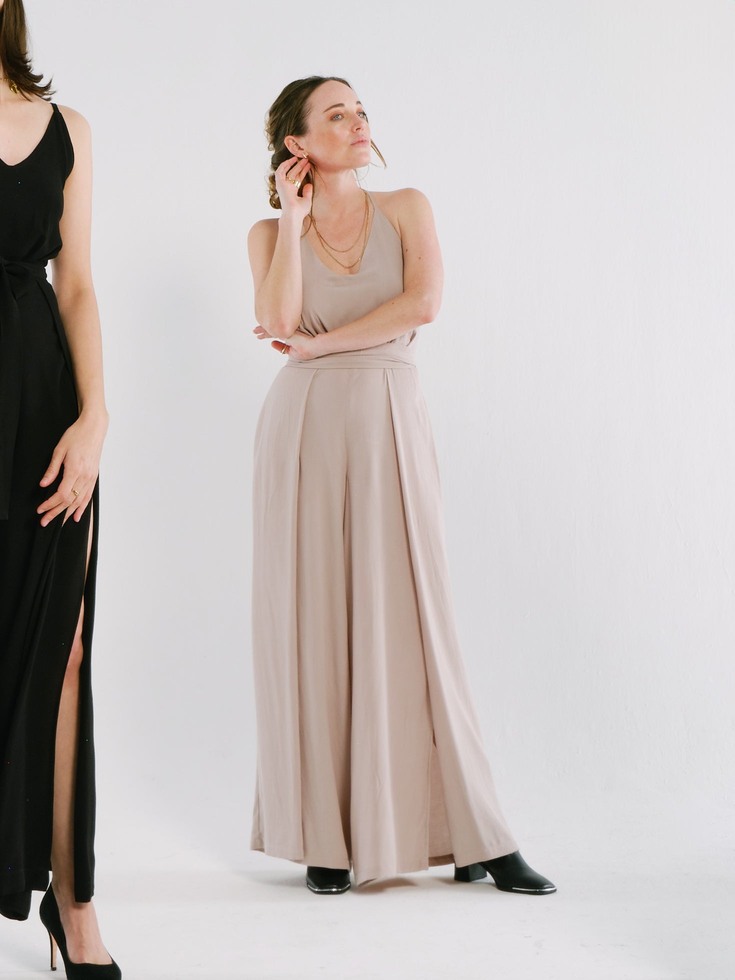 Aurora Jumpsuit | Stone – Hannah Lavery