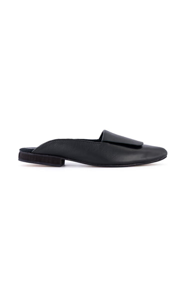 Fold Over Mule | Black