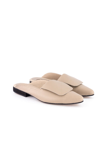 Fold Over Mule | Taupe
