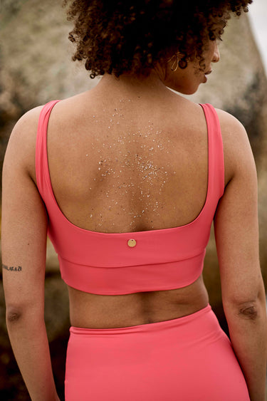 Square Bikini Top | Hot Pink