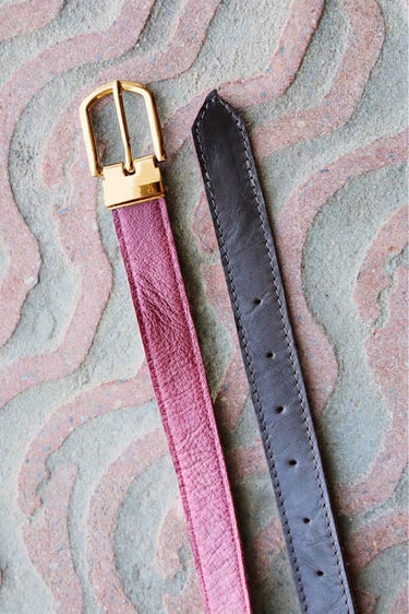 Reversible Belt | Ruby And Chocolate