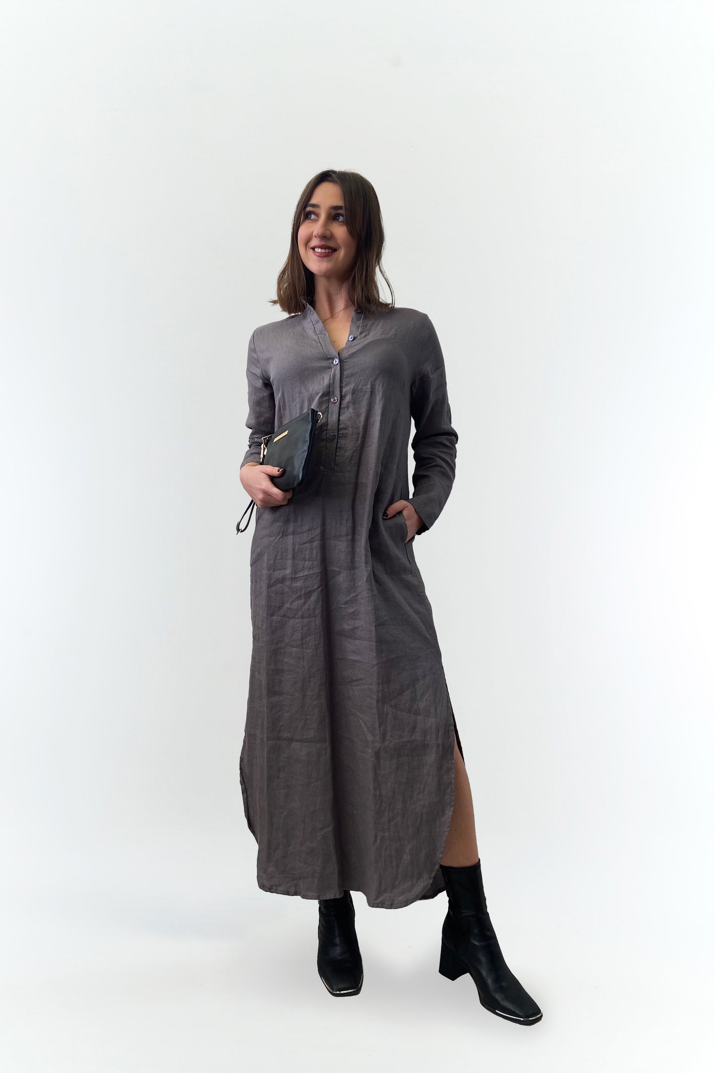 Athena Dress | Grey