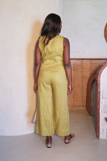 Linen Wrap Top
