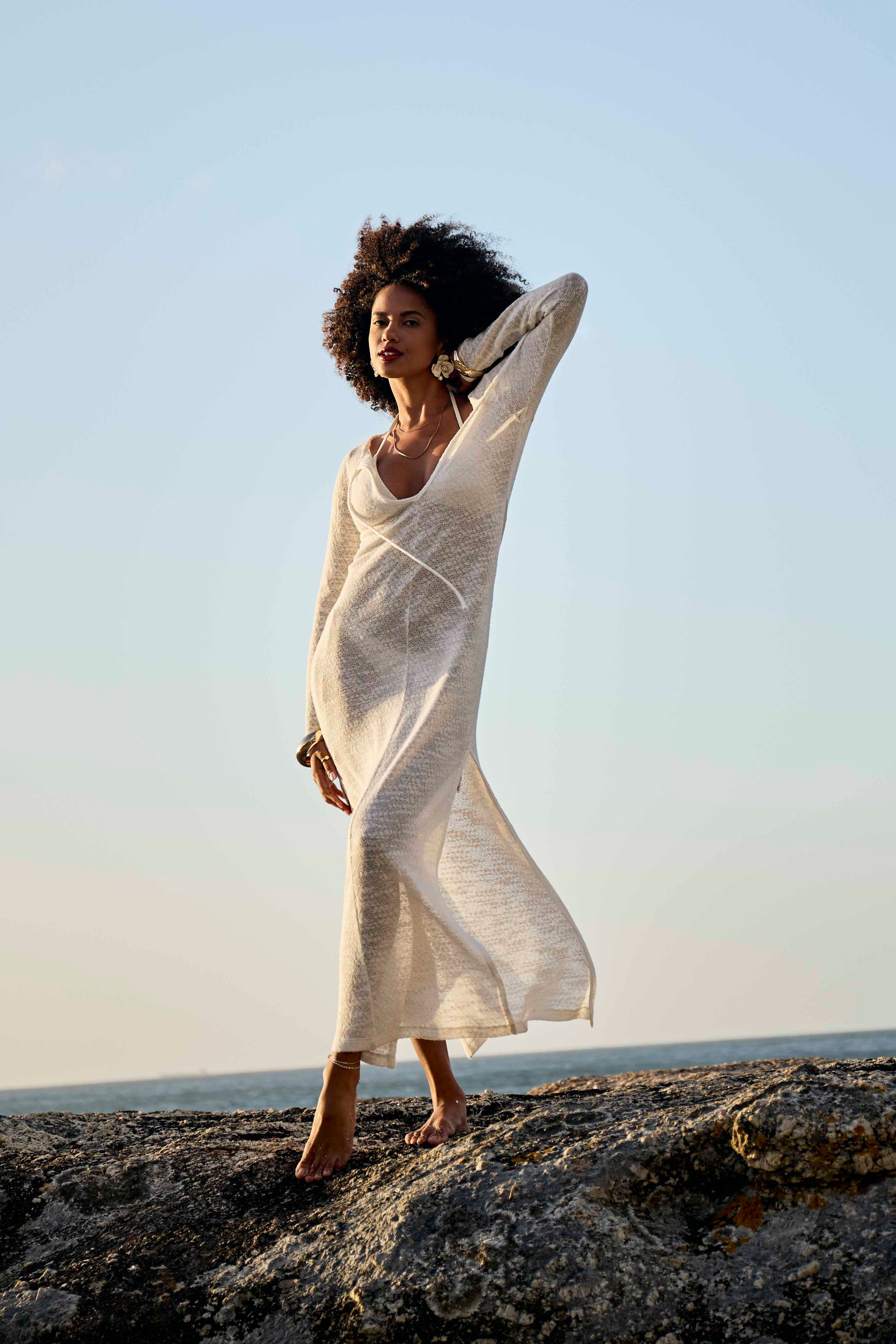 Lola Beach Dress | White