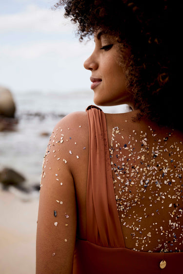 Plunge Swimsuit | Brown Sugar