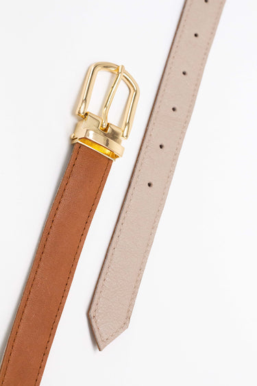 Reversible Belt | Biscuit and Taupe