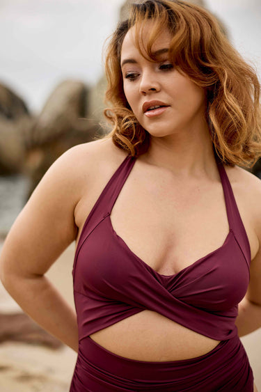 Twist One Piece | Ruby Wine