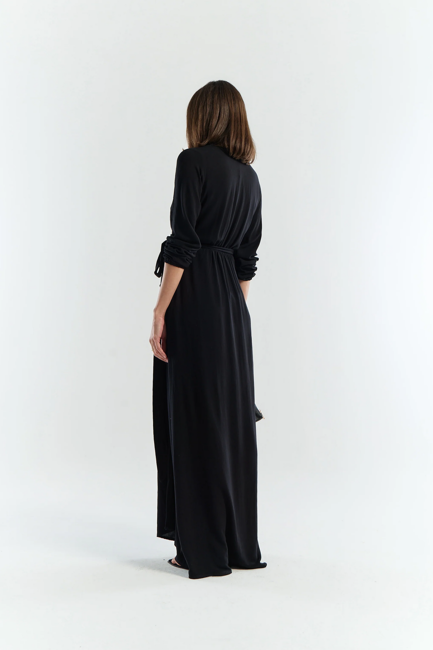 Saturn Wrap Dress | Black